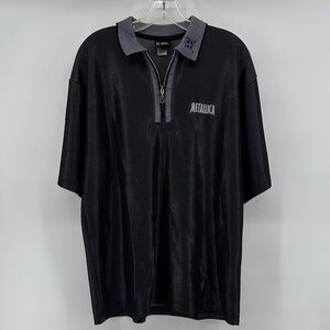 Giant Metallica Vintage 1999 Black Polo Zip Up Men’s ~XL see measurements